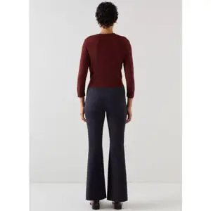 LK Bennett Susie Cotton Blend Flared Trousers